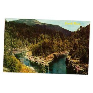 Smith River Scenic Color Postcard US 199 Crescent City Oregon Ken Stone Vintage
